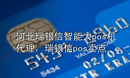 河北瑞银信智能大pos机代理，瑞银信pos卖点